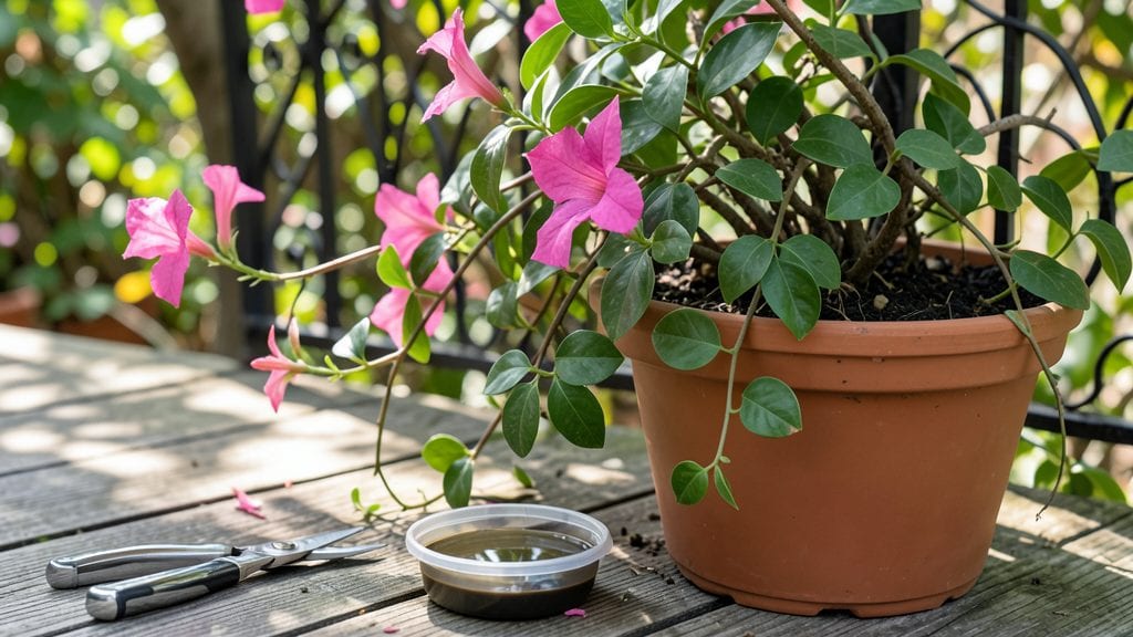 Dipladenia Plant Pruning: Year-Round Blooms With 3 Precision Trims
