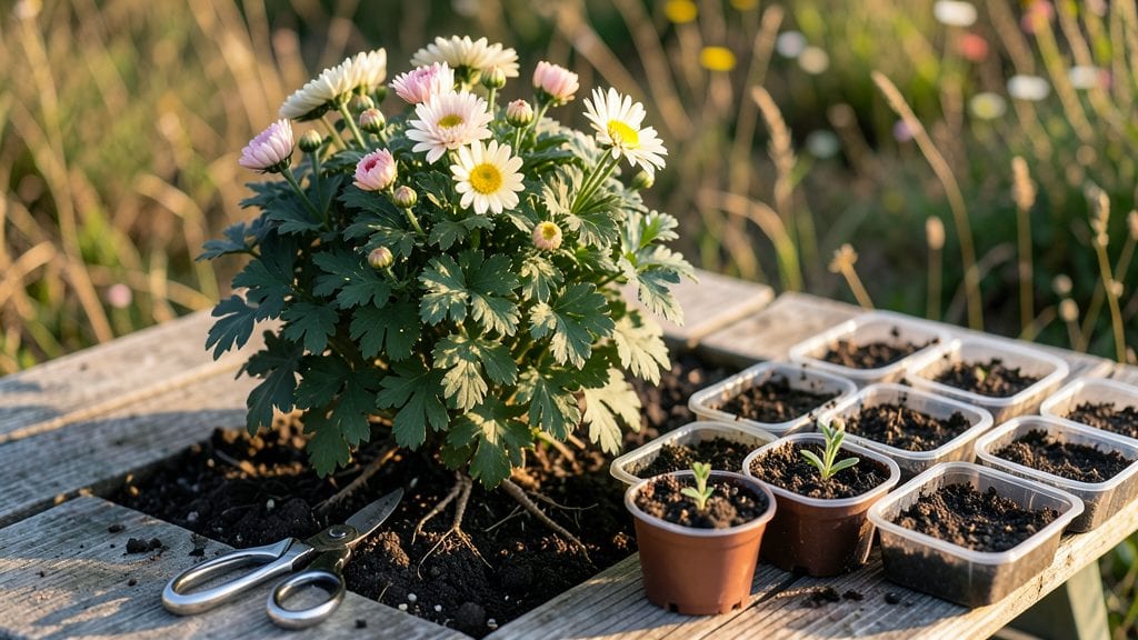Propagating Chrysanthemum Plants: Rooting Cuttings in Water for Fast Growth
