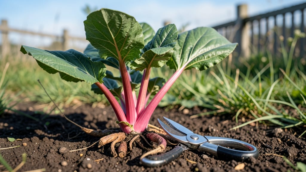 Trim Rhubarb Plants: When and How for Larger Harvests